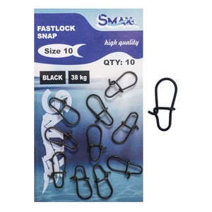 Тефлонова карабинка Smax Fastlock Snap - Размер 10 - 38кг.