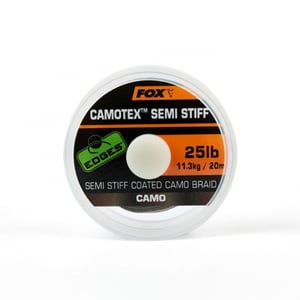 Потъващ повод Fox Camotex Semi Stiff 25lb 20m