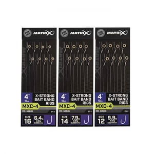 Вързани куки Matrix X-Strong Bait Band Rigs MXC-4 10см