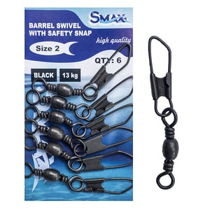 Тефлонов вирбел с карабина Smax Barrel Swivel With Safety Snap
