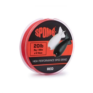 Плетено влакно Spomb Braid 300m 9kg 20lb RED 0.18mm