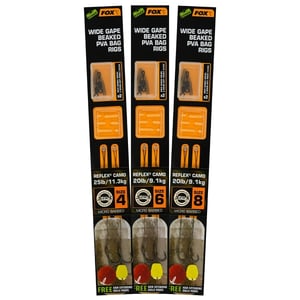 Вързани монтажи за ПВА Fox Edges Wide Gape Beaked PVA Bag Rigs