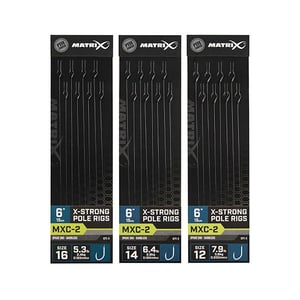 Вързани куки Matrix Pole Rigs MXC-2 Barbless 15см