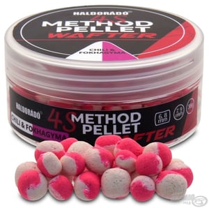 Критично балансирани топчета Haldorado 4S Method Pellet Wafter - Аромат: Чили и Чесън