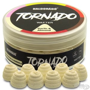 Критично балансирани Haldorado TORNADO Wafter 12мм - Аромат: Чесън и Бадем