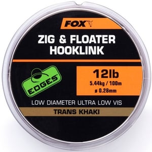 Влакно FOX Zig & Floater Hooklink Trans Khaki - Размер - 12lb, 0.28mm x100m