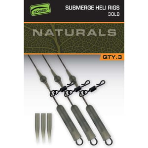 Готов монтаж хеликоптер FOX Naturals Submerged Heli rigs x 3