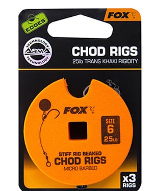 Готов монтаж FOX Edge Armapoint stiff rig beaked Chod rigs sz6 STD