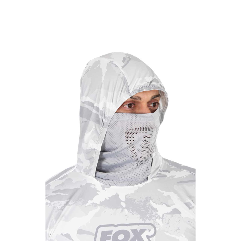 UV Тениска Fox Rage UV Hooded Light Cam Top - Image 6