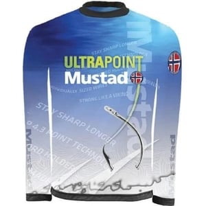 Фланелка Mustad MCTS03-BU, синя с дълъг ръкав