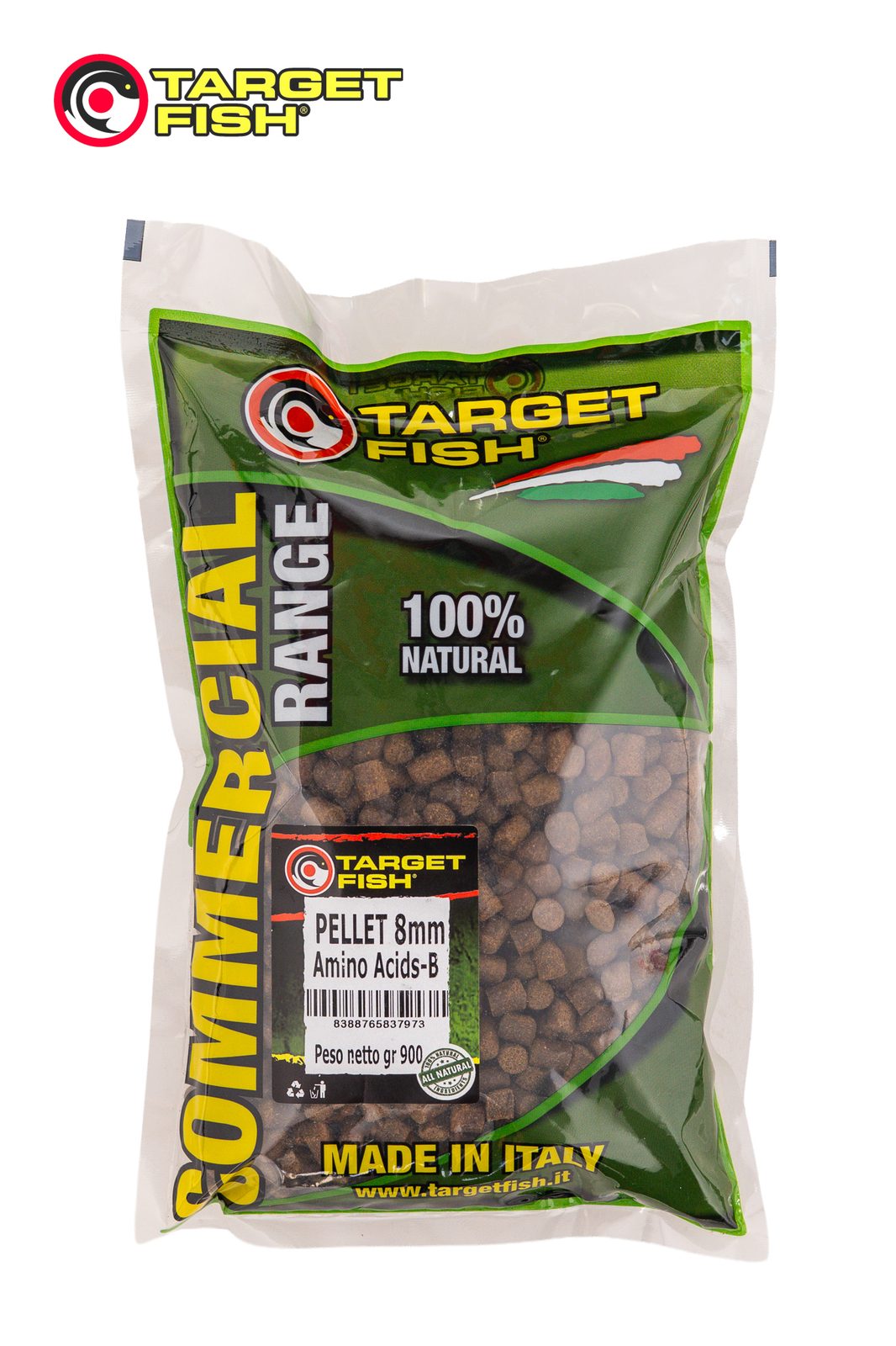 ΠΠ΅Π»Π΅ΡΠΈ TARGET FISH - Amino Acid-B Boosted Pellets 2, 4, 6, 8mm - 900gr - Image 9