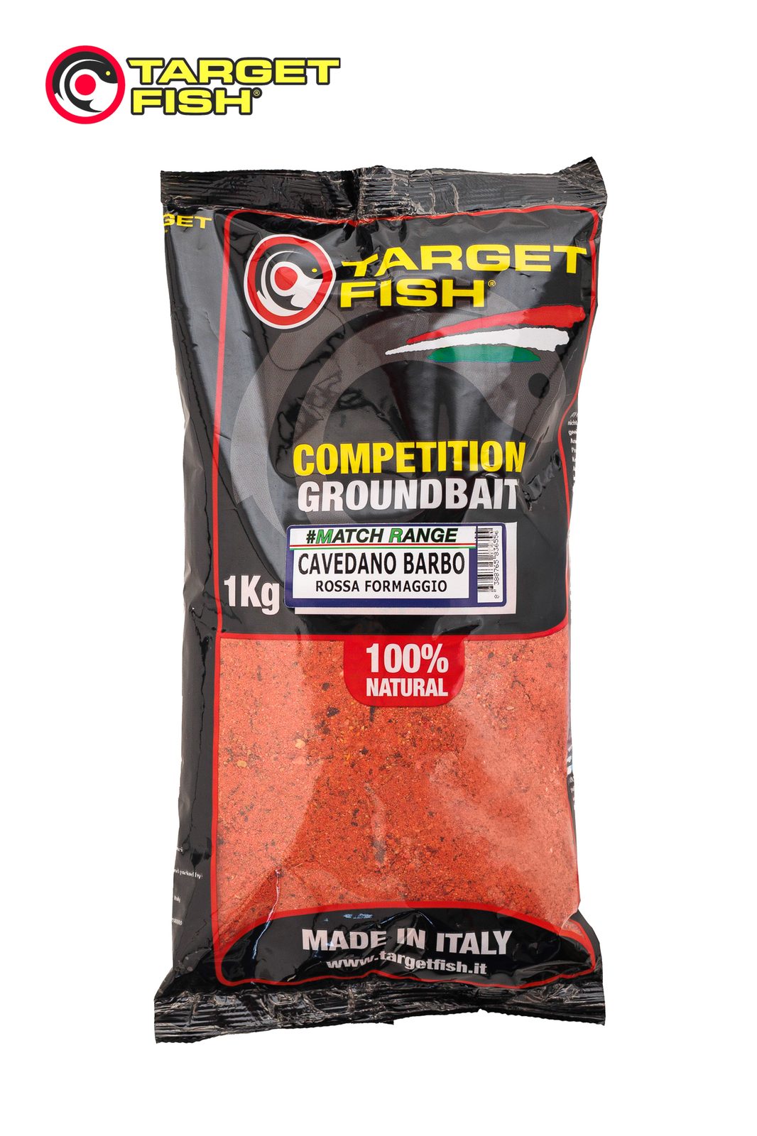 Захранка Target Fish Cavedano Barbo Rossa 1 кг – захранка за речен риболов на мряна и клен | Yantra Fishing