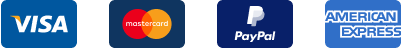 Visa, Mastercard, American Express, Paypal
