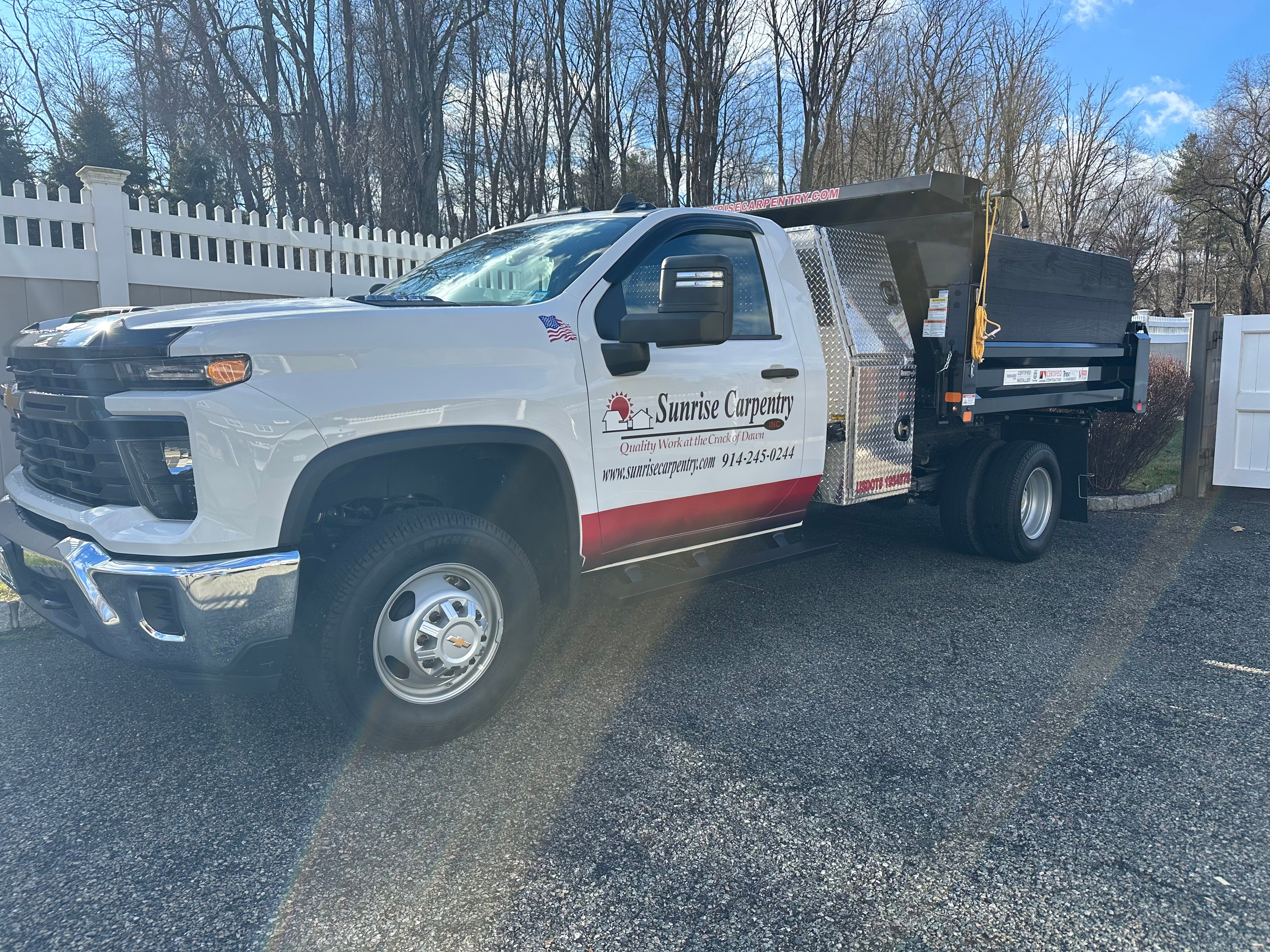 Sunrise Carpentry truck