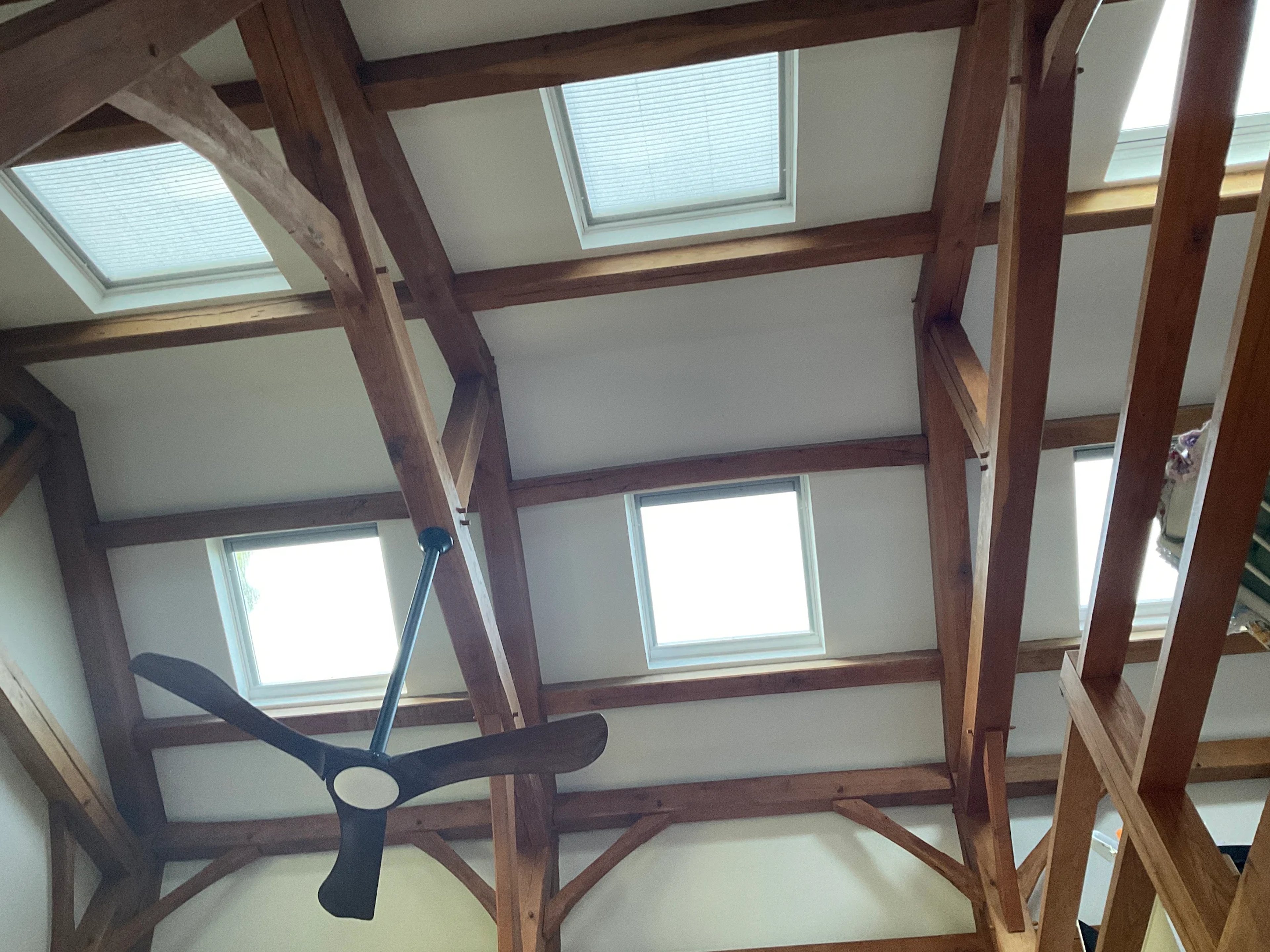 Barn home — sliding patio door installation