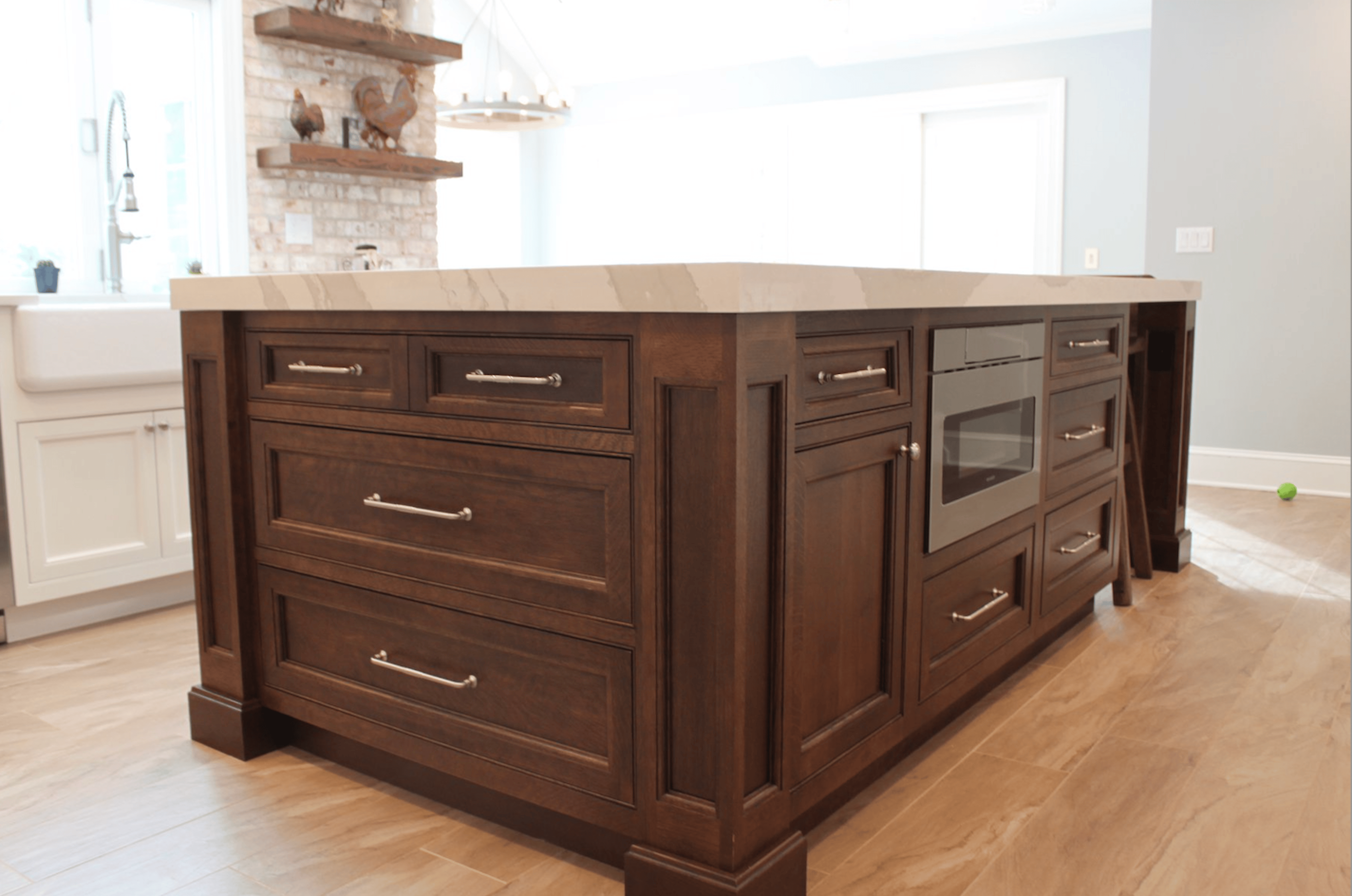 Wilton kitchen remodel — granite countertop detail