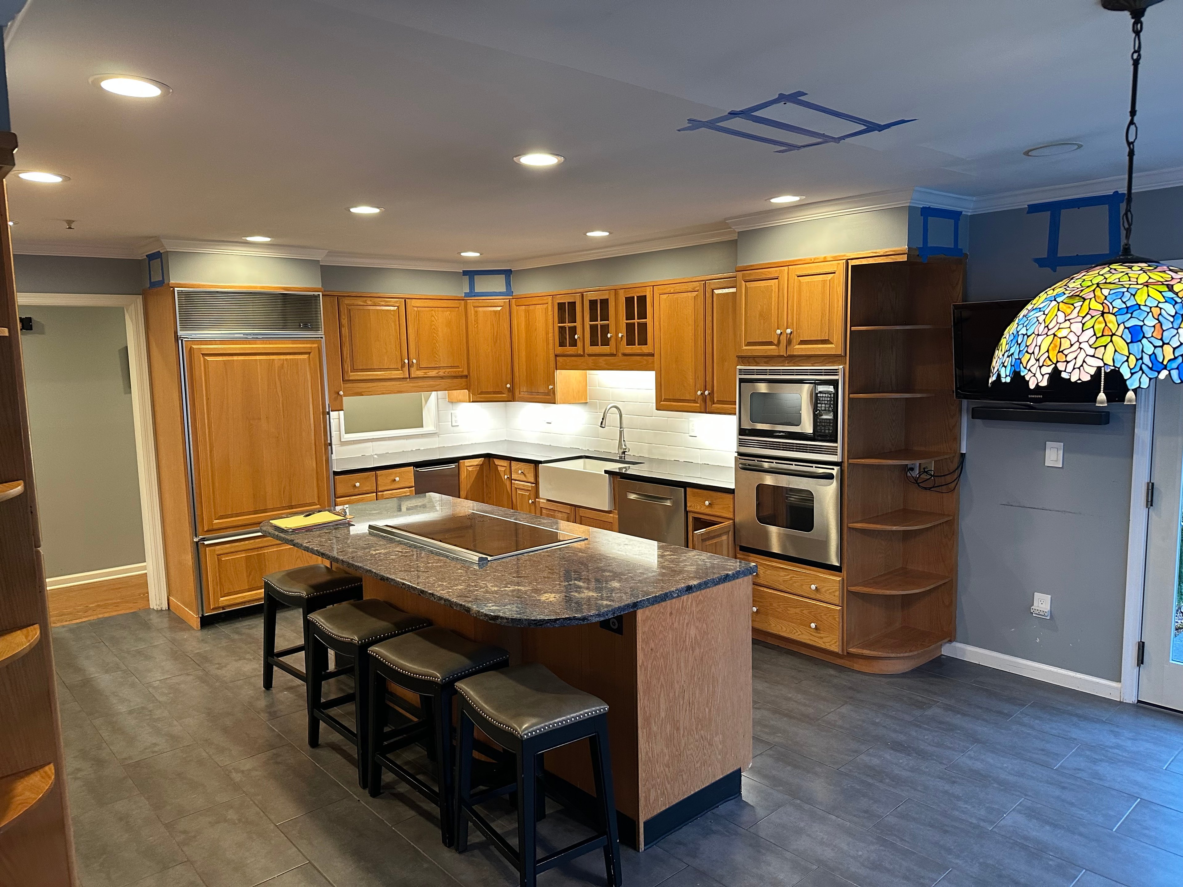 Yorktown kitchen before — existing layout