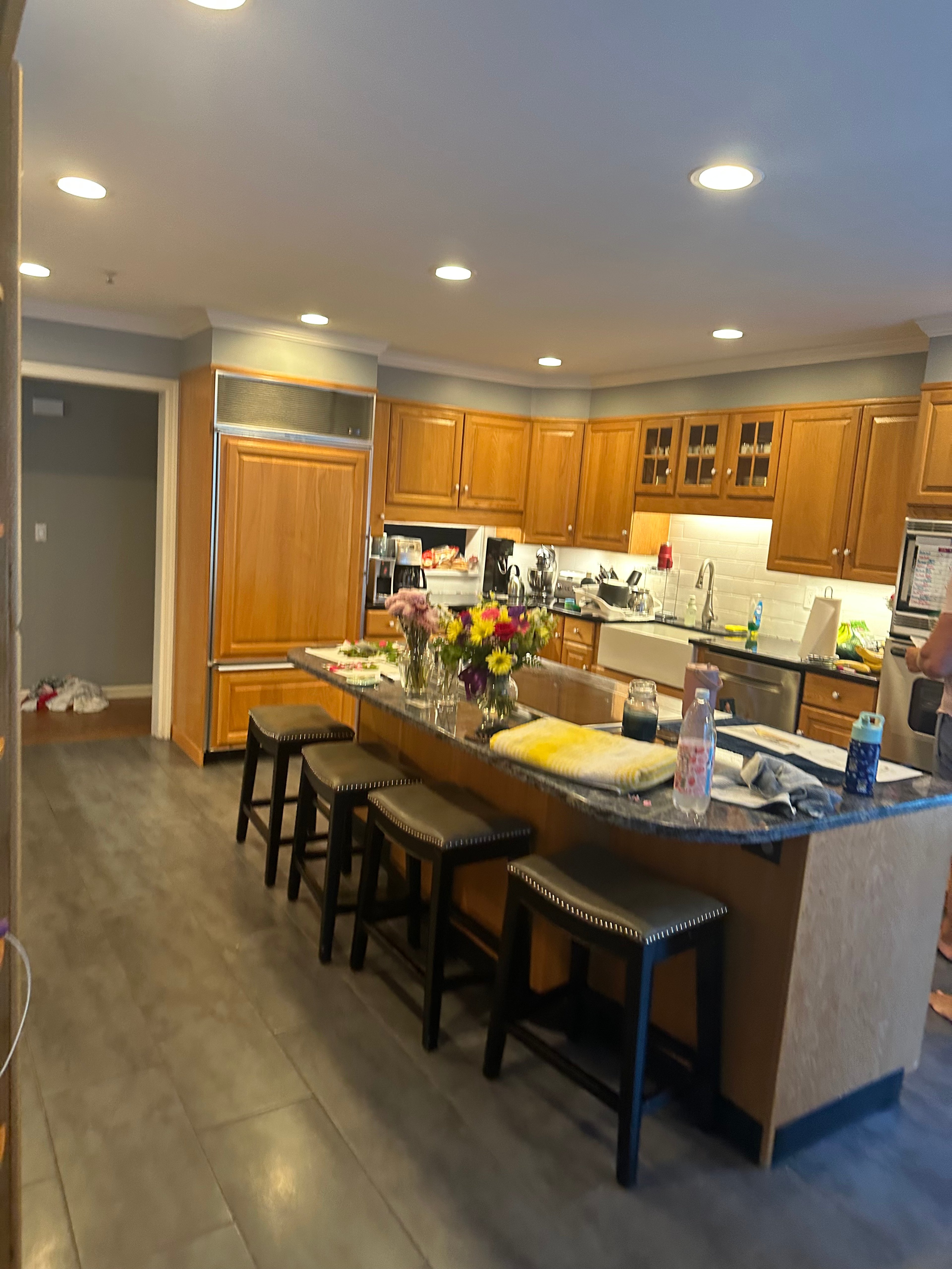 Yorktown kitchen before — cabinetry and countertops