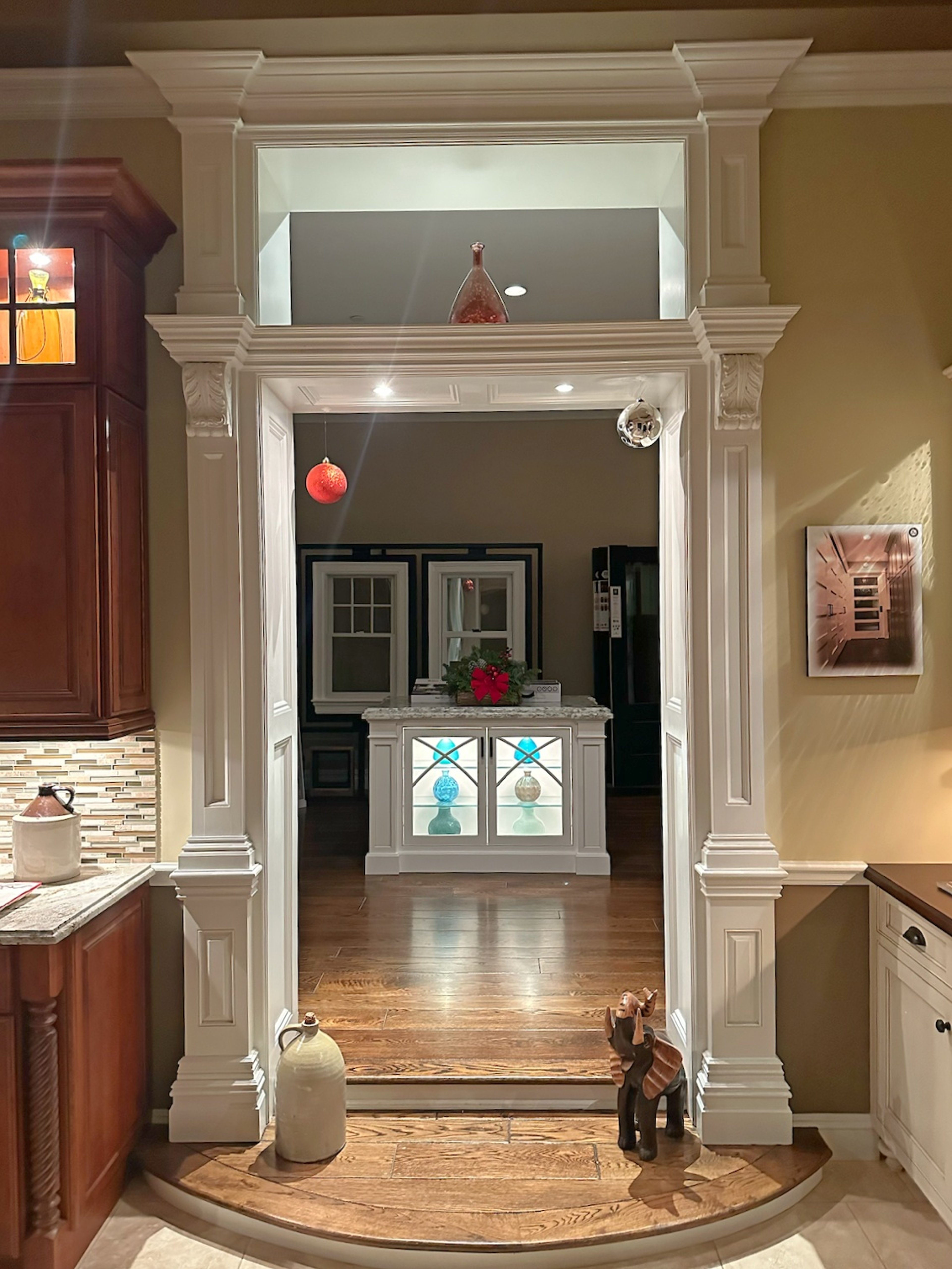 Sunrise Carpentry main showroom — kitchen and cabinetry displays