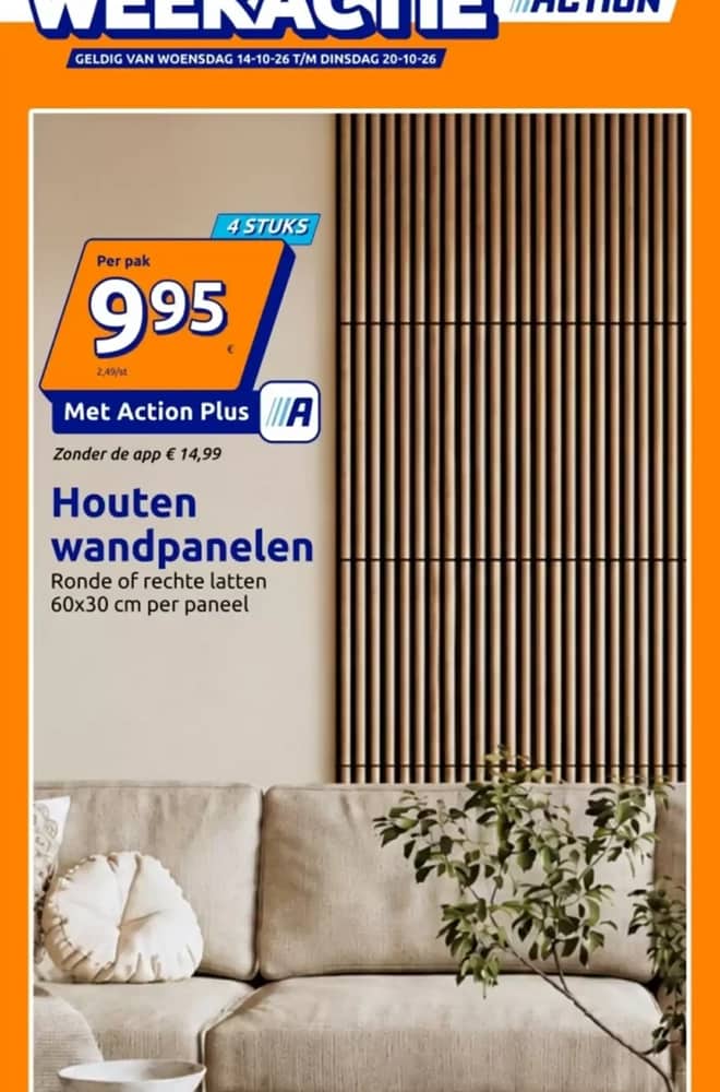 Voorpagina van de folder van Action, geldig 14–20 oktober 2026
