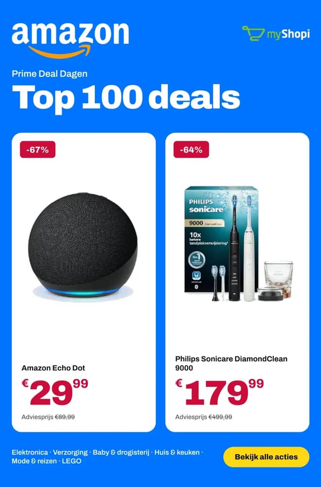 Voorpagina van de folder van Amazon, geldig 7–11 oktober 2026