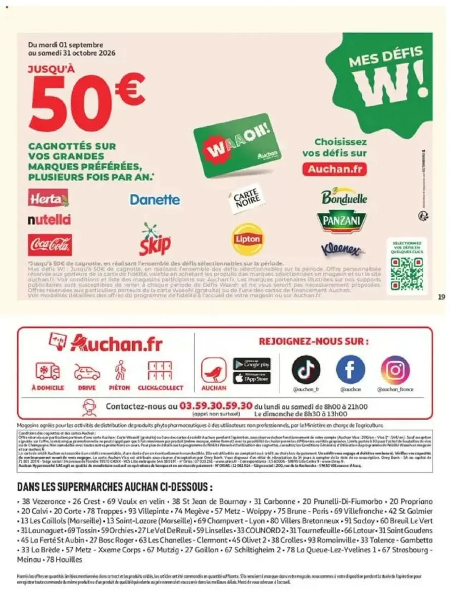 Folder Auchan, pagina 19 van 20