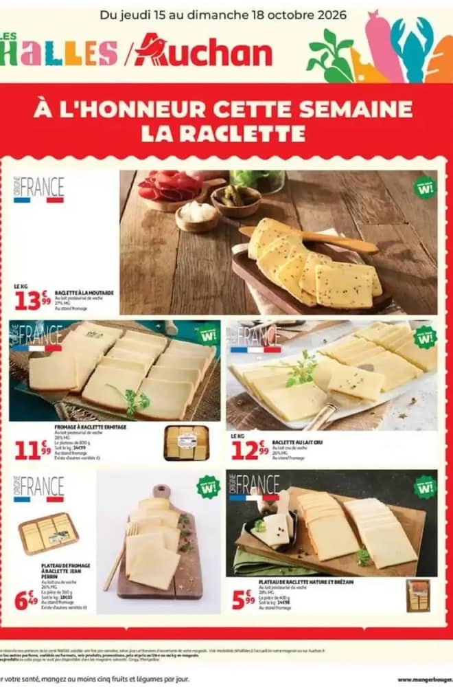 Voorpagina van de folder van Auchan, geldig 15–18 oktober 2026