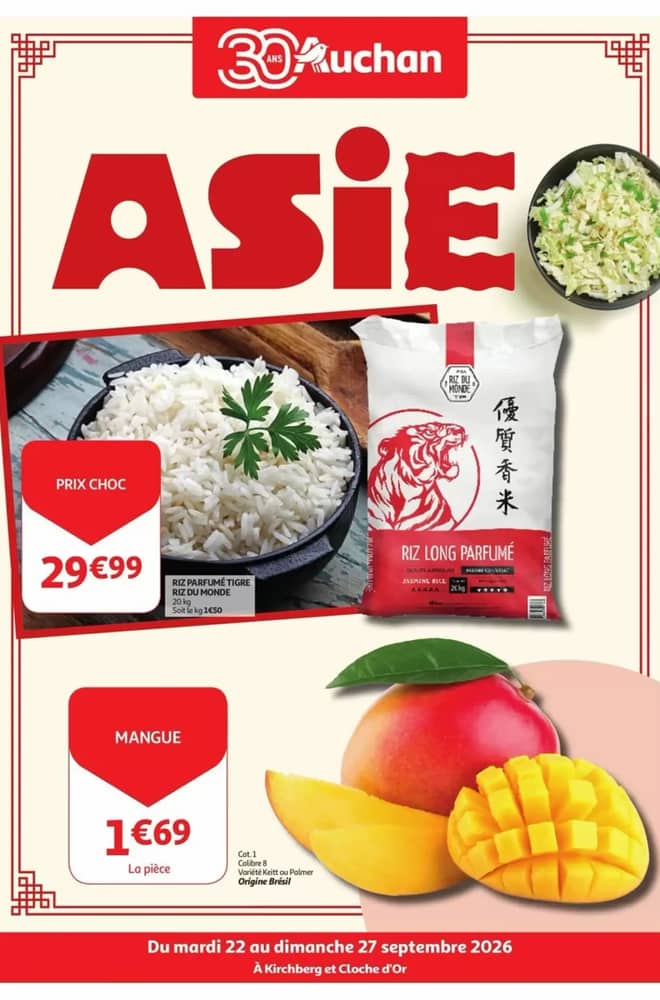 Voorpagina van de folder van Auchan, geldig 21–27 september 2026