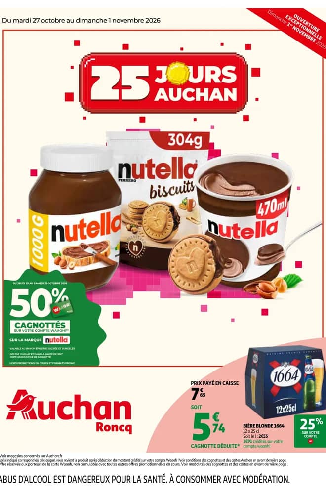Voorpagina van de folder van Auchan, geldig 27 oktober 2026 – 1 november 2026