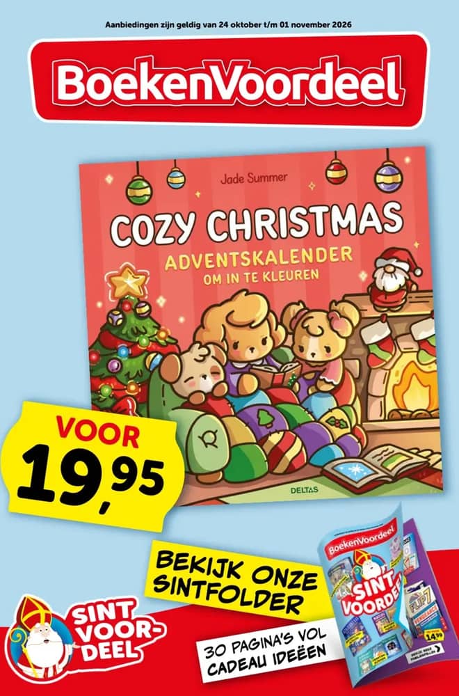 Voorpagina van de folder van Boekenvoordeel, geldig 24 oktober 2026 – 1 november 2026