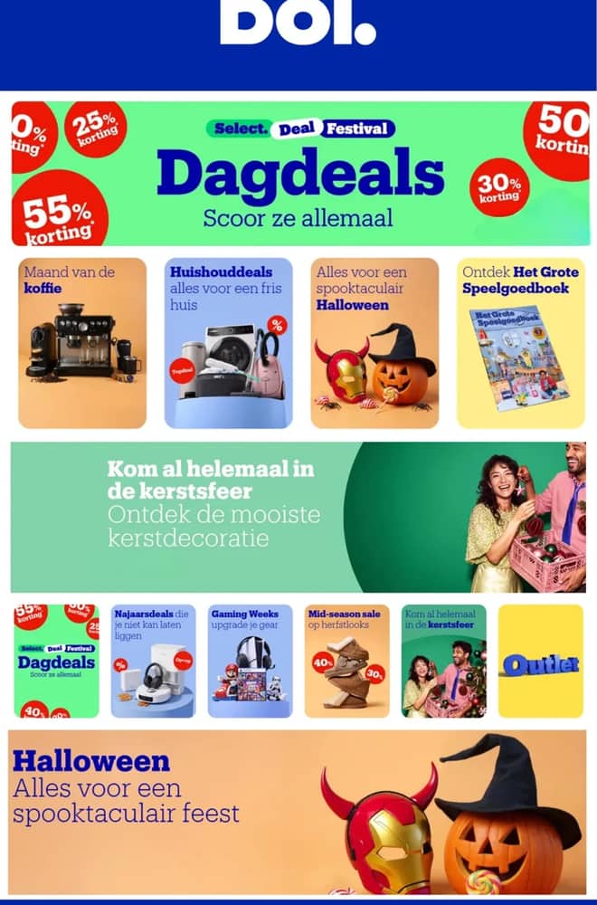 Voorpagina van de folder van bol.com, geldig 20–27 oktober 2026