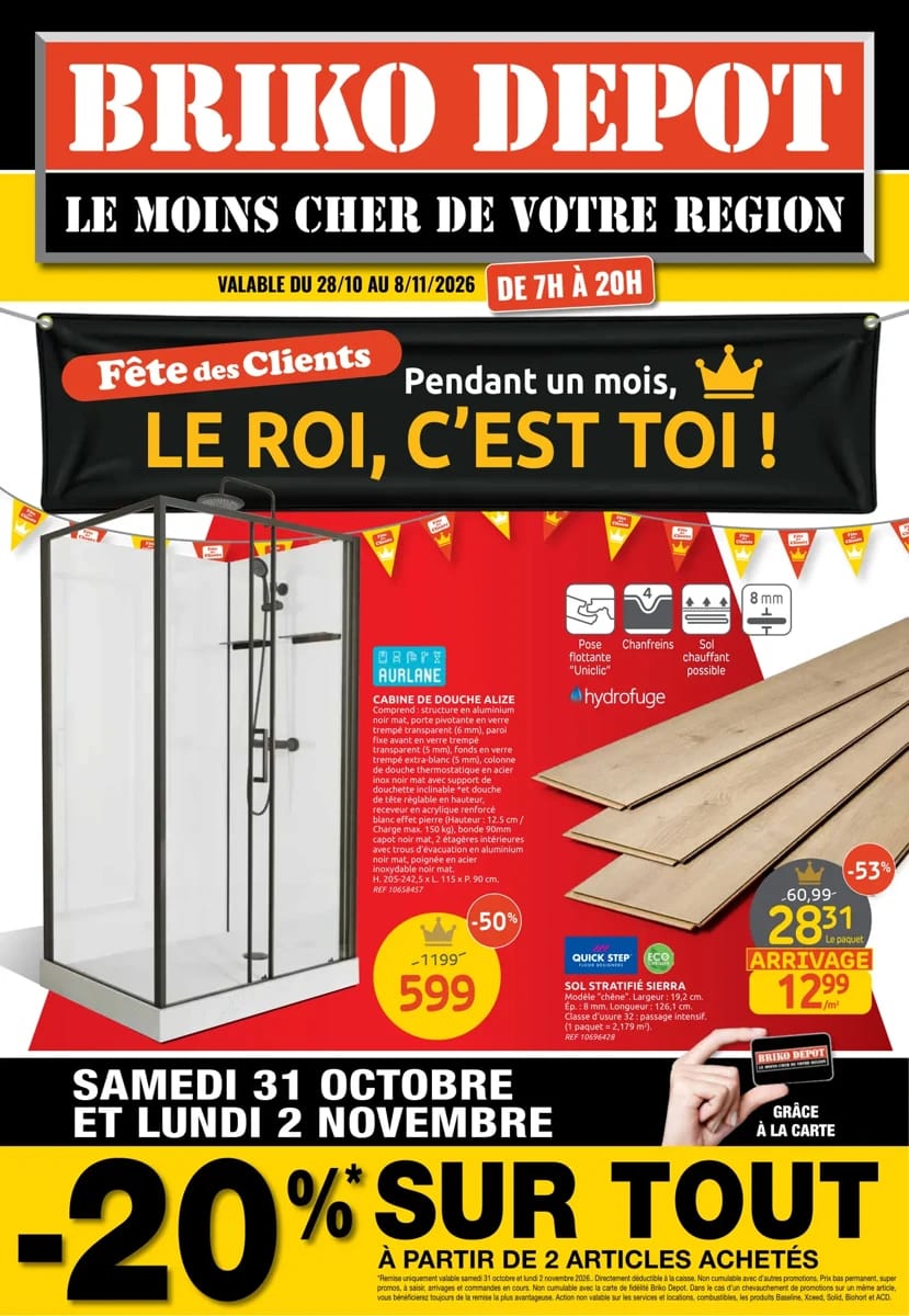 Folder Brico Dépôt, pagina 1 van 8