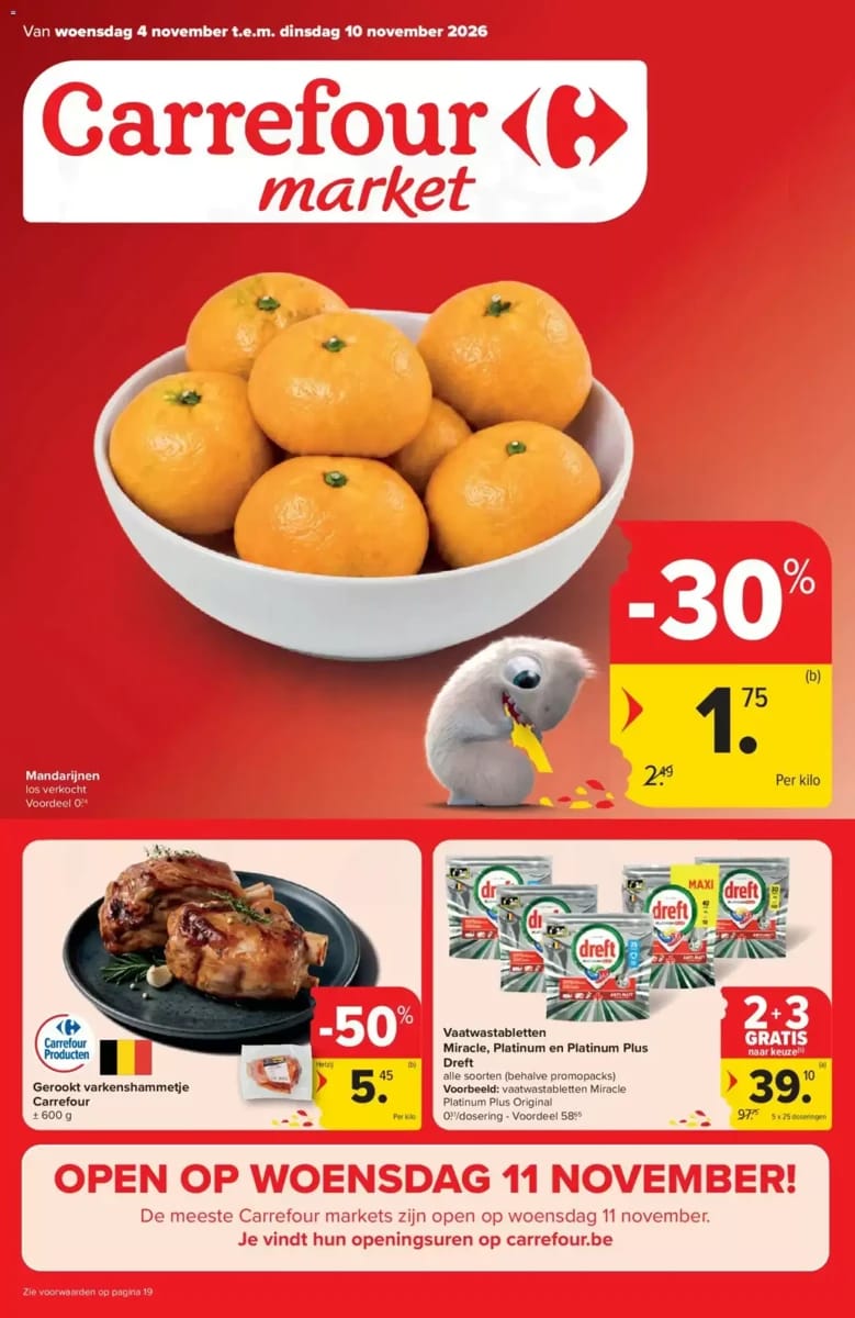 Folder Carrefour Market, pagina 1 van 20