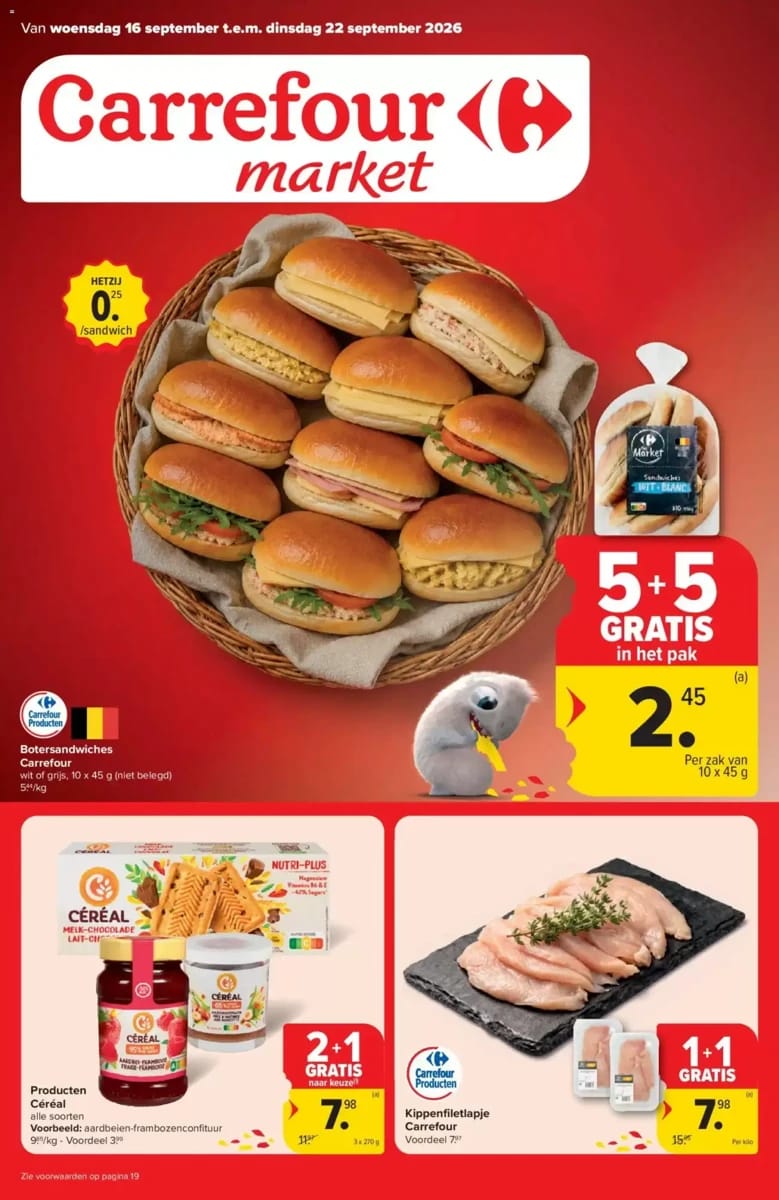 Folder Carrefour Market, pagina 1 van 20