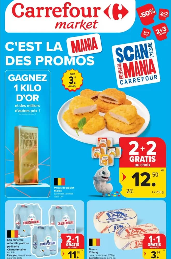 Voorpagina van de folder van Carrefour Market, geldig 21–27 oktober 2026