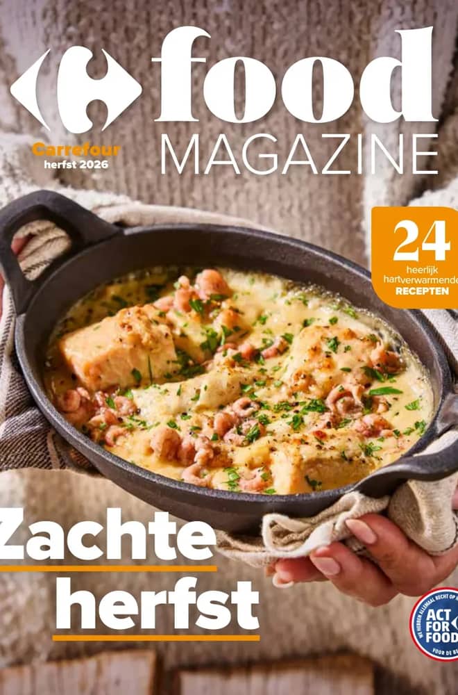 Voorpagina van de folder van Carrefour, geldig 8 oktober 2026 – 18 november 2026