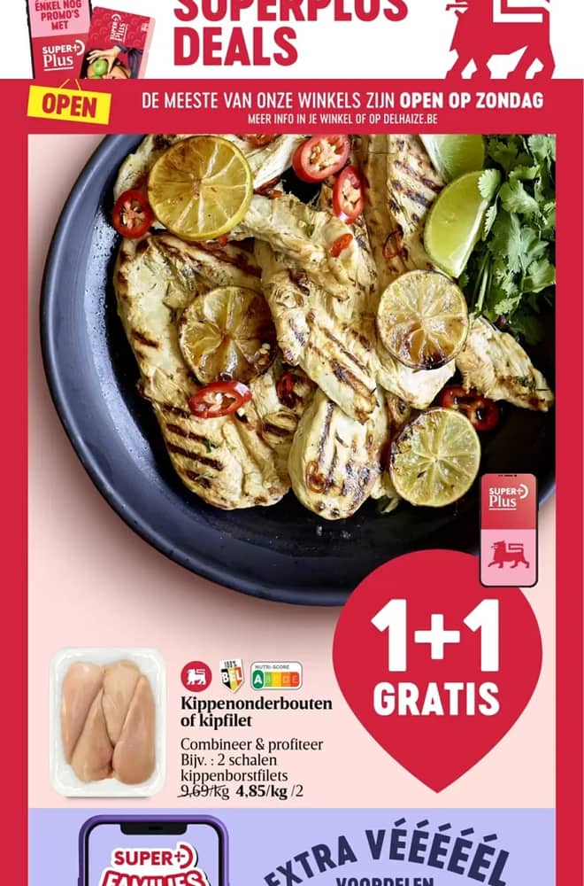 Voorpagina van de folder van Delhaize, geldig 17–23 september 2026