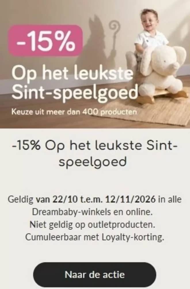 Voorpagina van de folder van Dreambaby, geldig 22 oktober 2026 – 11 november 2026