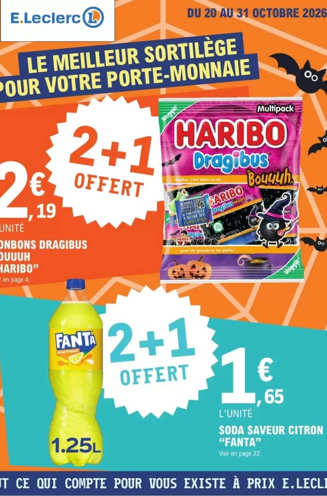 Voorpagina van de folder van E.Leclerc, geldig 20–31 oktober 2026