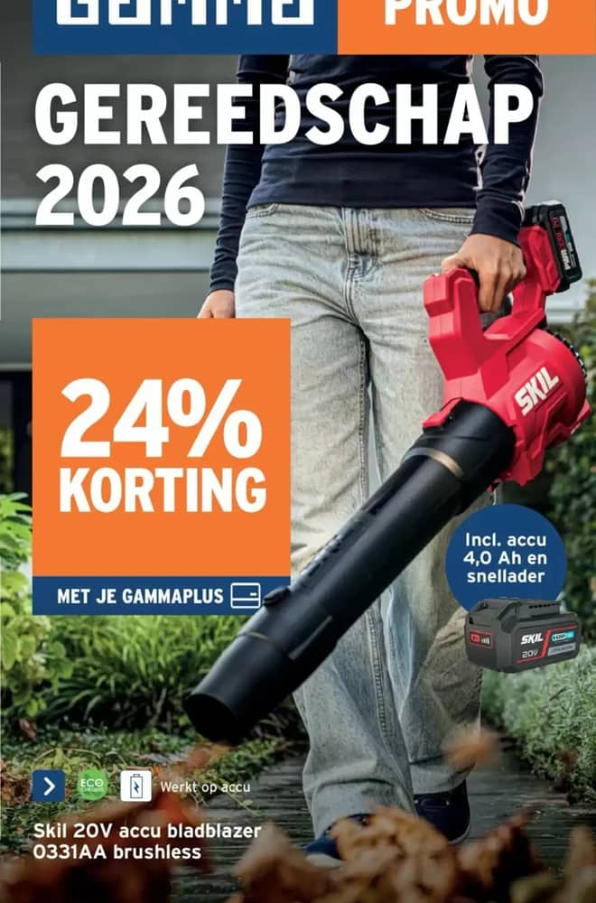 Voorpagina van de folder van Gamma, geldig 7–31 oktober 2026