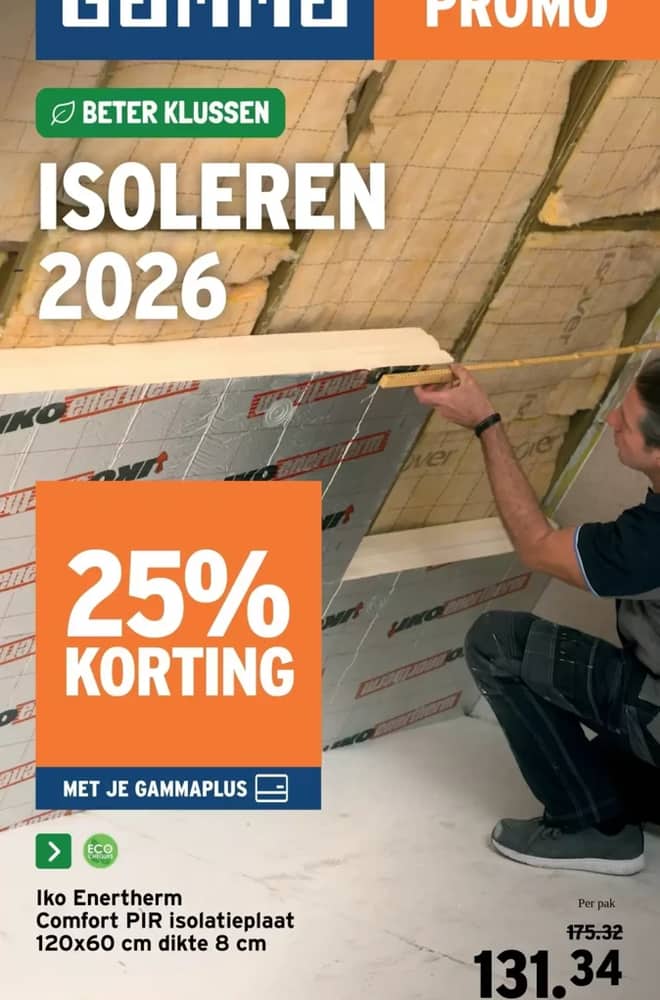 Voorpagina van de folder van Gamma, geldig 16 september 2026 – 31 december 2026