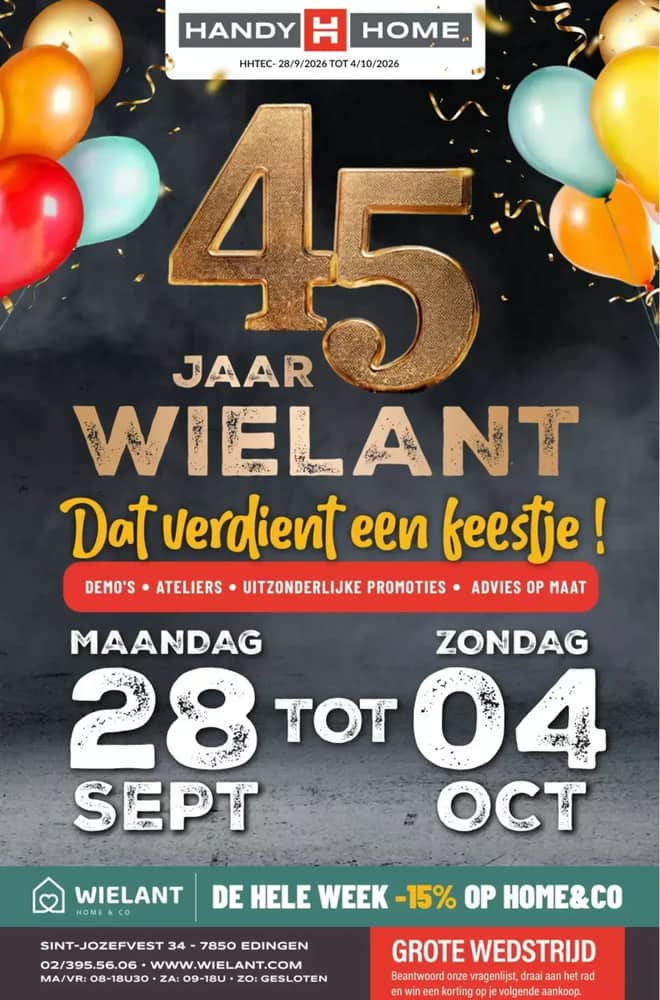 Voorpagina van de folder van HandyHome, geldig 28 september 2026 – 4 oktober 2026
