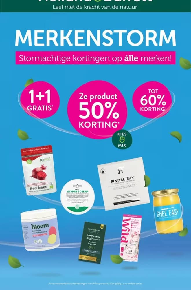 Voorpagina van de folder van Holland & Barrett, geldig 14–20 september 2026