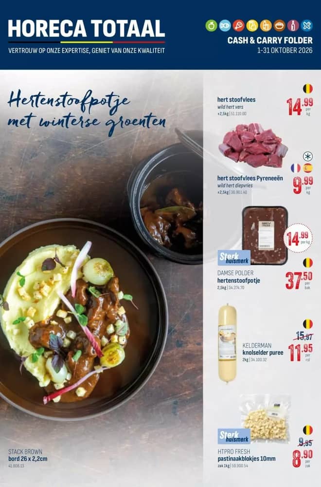 Voorpagina van de folder van Horeca Totaal, geldig 1–31 oktober 2026