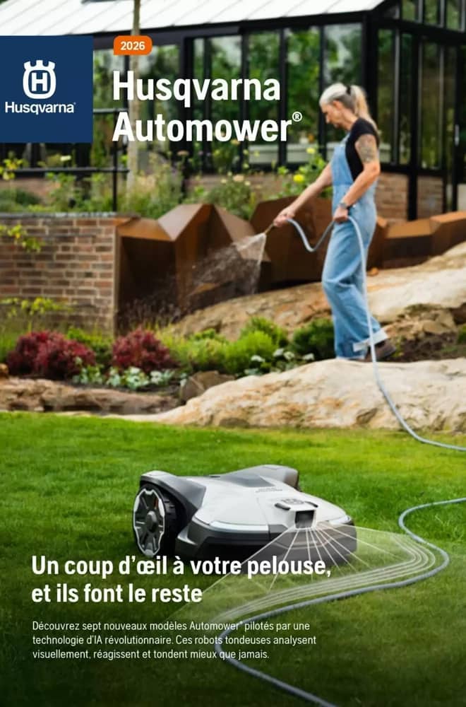 Voorpagina van de folder van Husqvarna, geldig 23 oktober 2026 – 30 november 2026