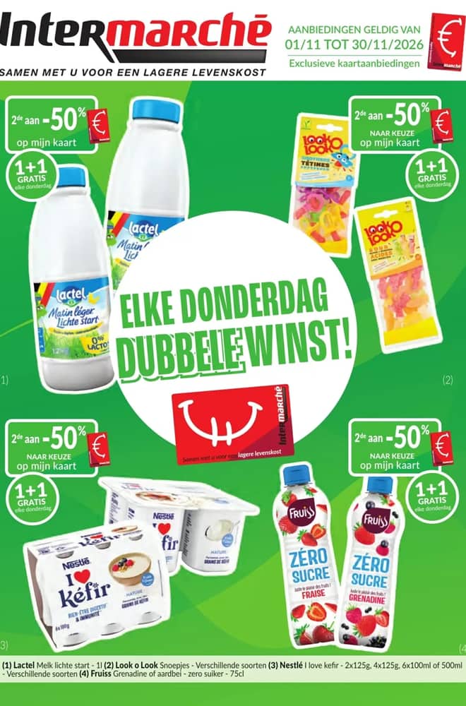 Voorpagina van de folder van Intermarché, geldig 1–30 november 2026