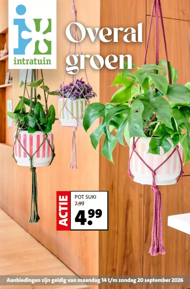 Voorpagina van de folder van Intratuin, geldig 14–20 september 2026