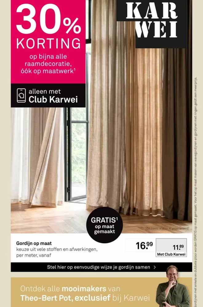 Voorpagina van de folder van Karwei, geldig 12–25 oktober 2026