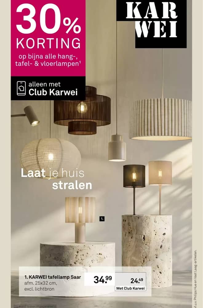 Voorpagina van de folder van Karwei, geldig 26 oktober 2026 – 8 november 2026