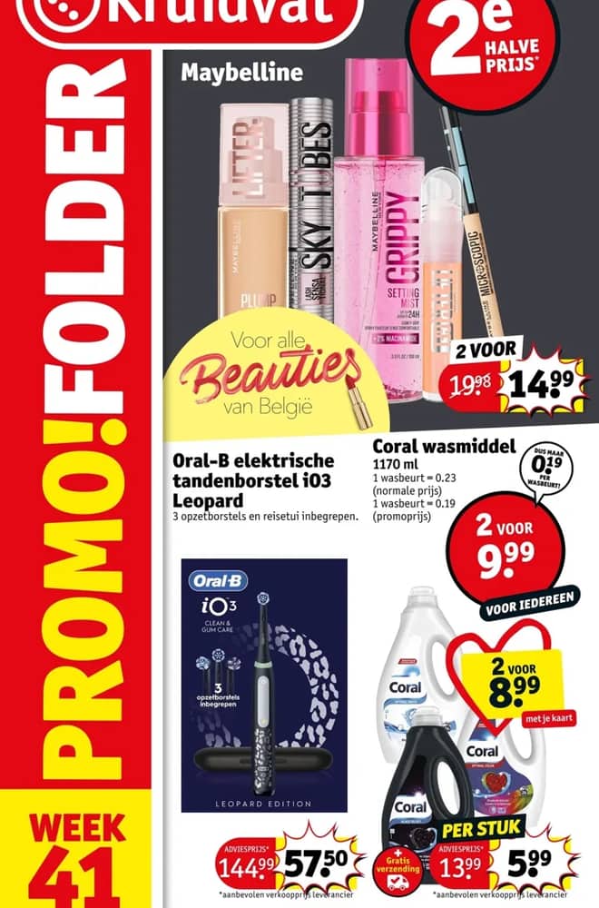 Voorpagina van de folder van Kruidvat, geldig 6–18 oktober 2026